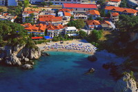 Aerial view on Piso Krioneri beach Parga Greece